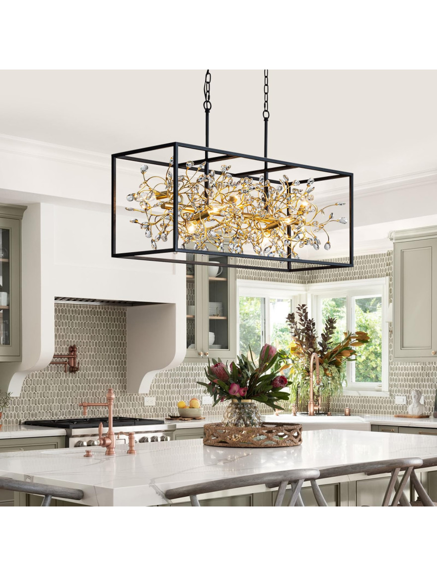 * Lustră P0578-06C-P7TF SPRING 6xG9 max 33W negru+aur ZUMALINE