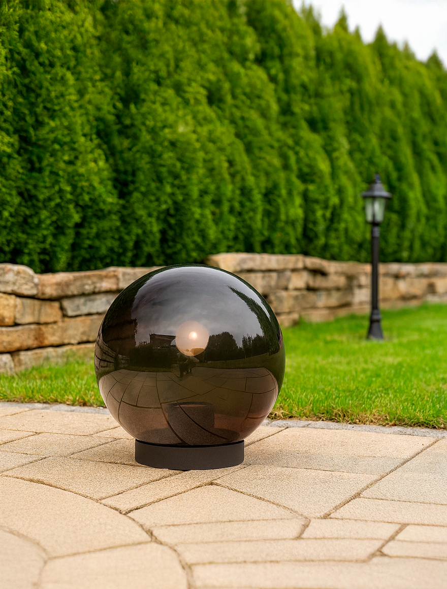 Felinar de gradină PMMA D200 Smoke LuminaLED