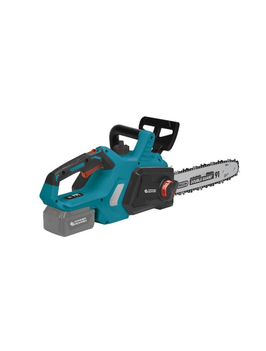 Set fierăstrău electric cu lanț pe acumulator KS CS20V-12+acumulator și încărcător