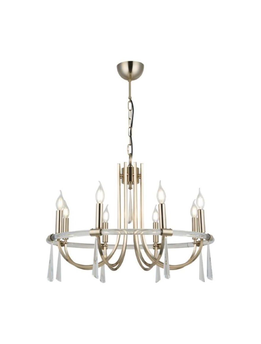 Lustra KRIZANTE 6XE14 D600 antique brass LUCEA