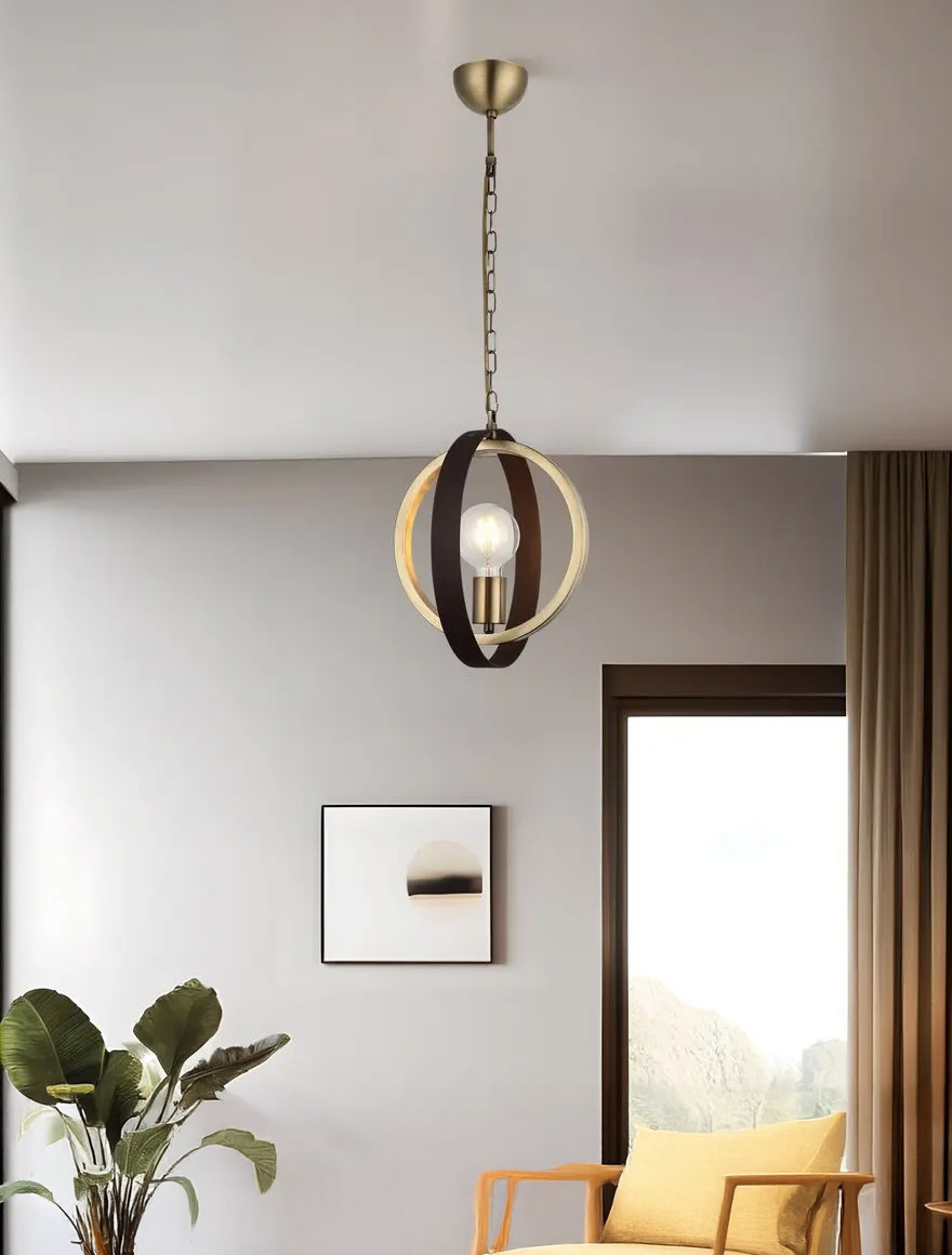 Suspensie TADO 1xE27 max 1x40W antique+coffee LUCEA