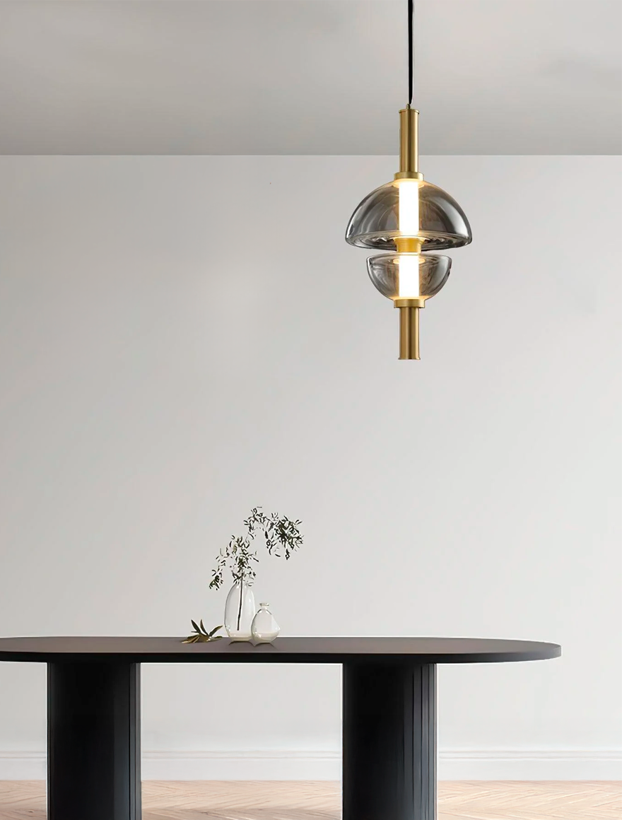 SuspensieLed FArolă 15W D30cm 1060Lm 3000K fume LUCEA