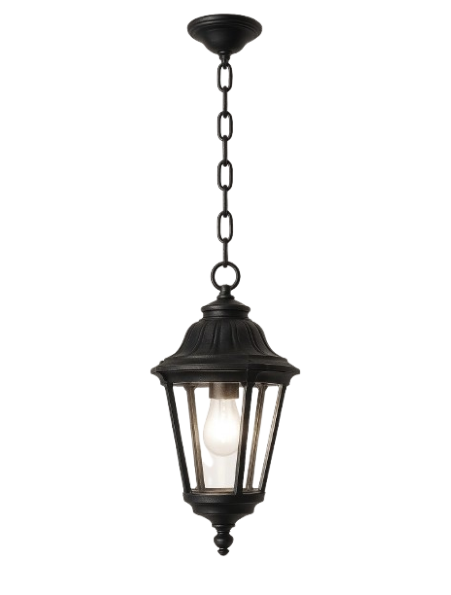 Set corp de il. ANNA E27 TRANSP + suport SICHEM negru Fumagalli