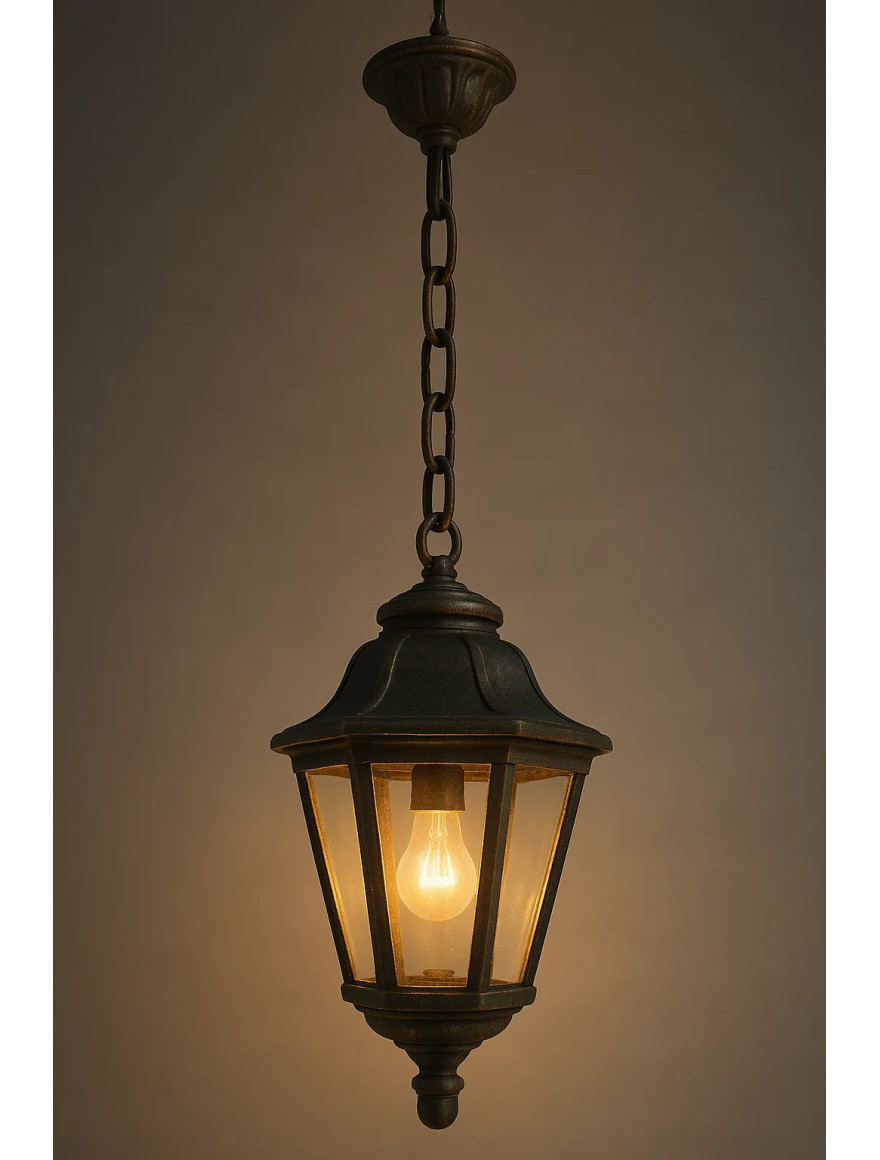 Set corp de il. ANNA E27 OPAL + suport SICHEM negru Fumagalli