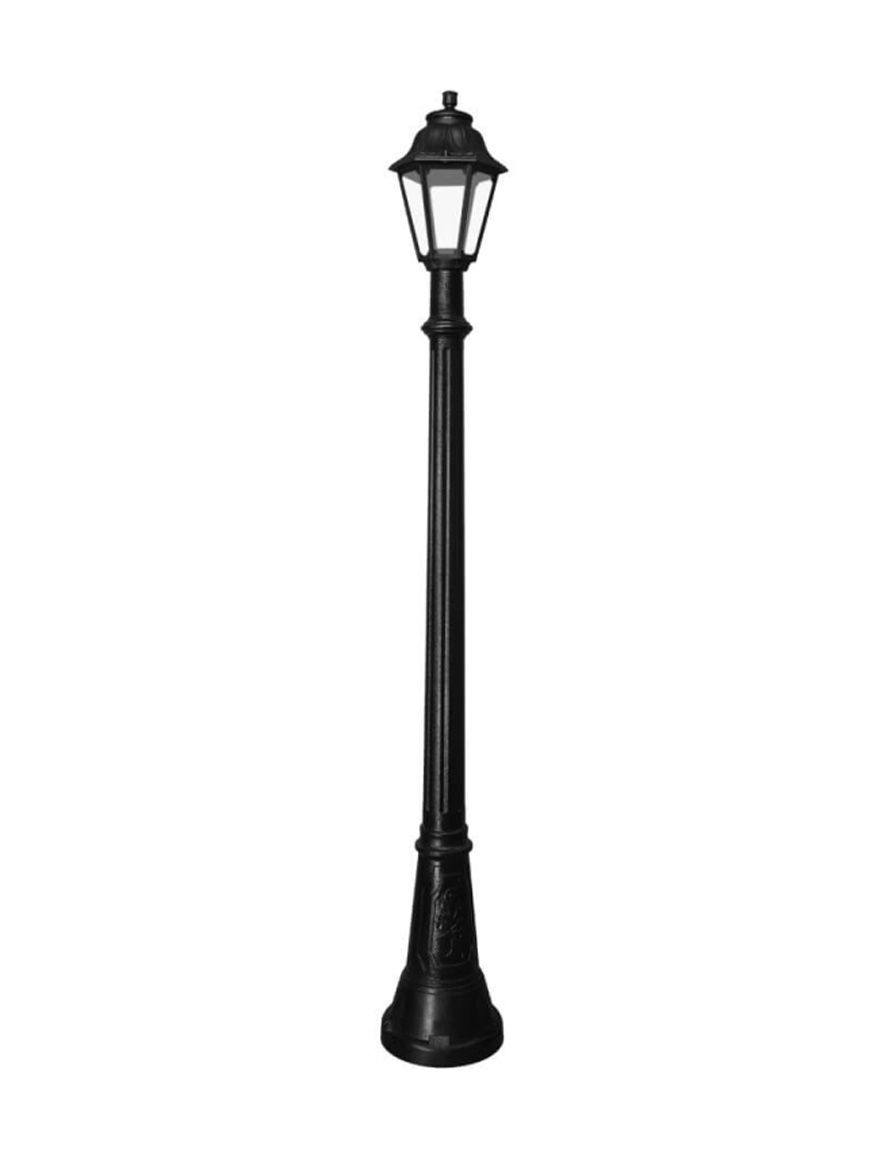 Set corp de il. ANNA E27 FILAMENT 6,5W 2700K transp + stâlp ARTU negru 1.82M FUMAGALLI