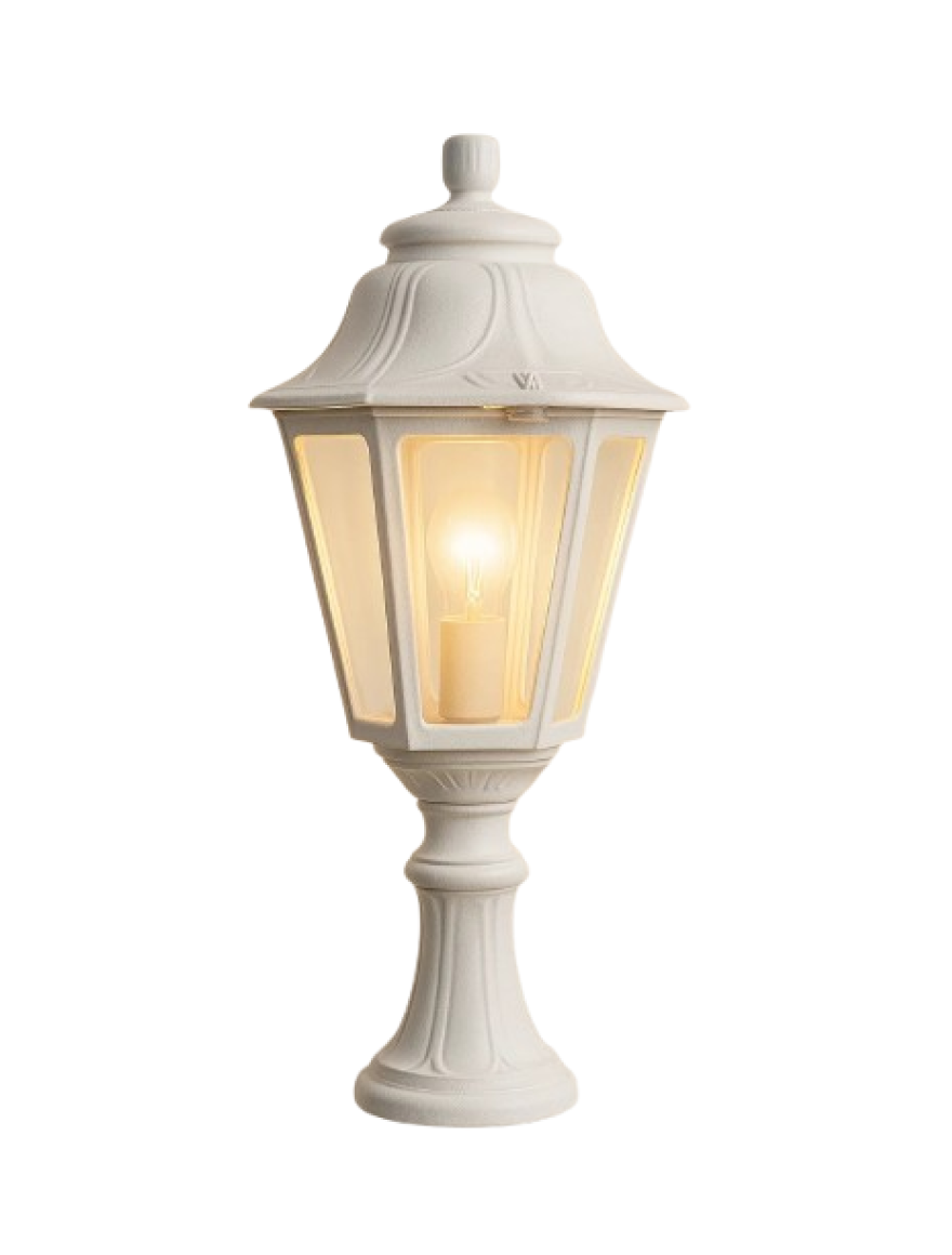 Set corp de il. ANNA E27 OPAL + suport MIKROLOT alb Fumagalli