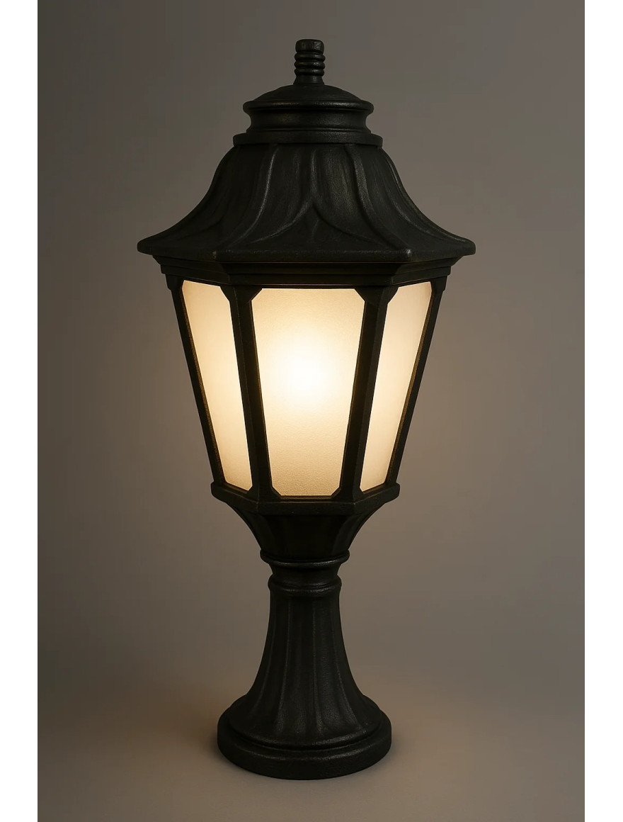 Set corp de il. ANNA E27 opal + suport MIKROLOT negru Fumagalli