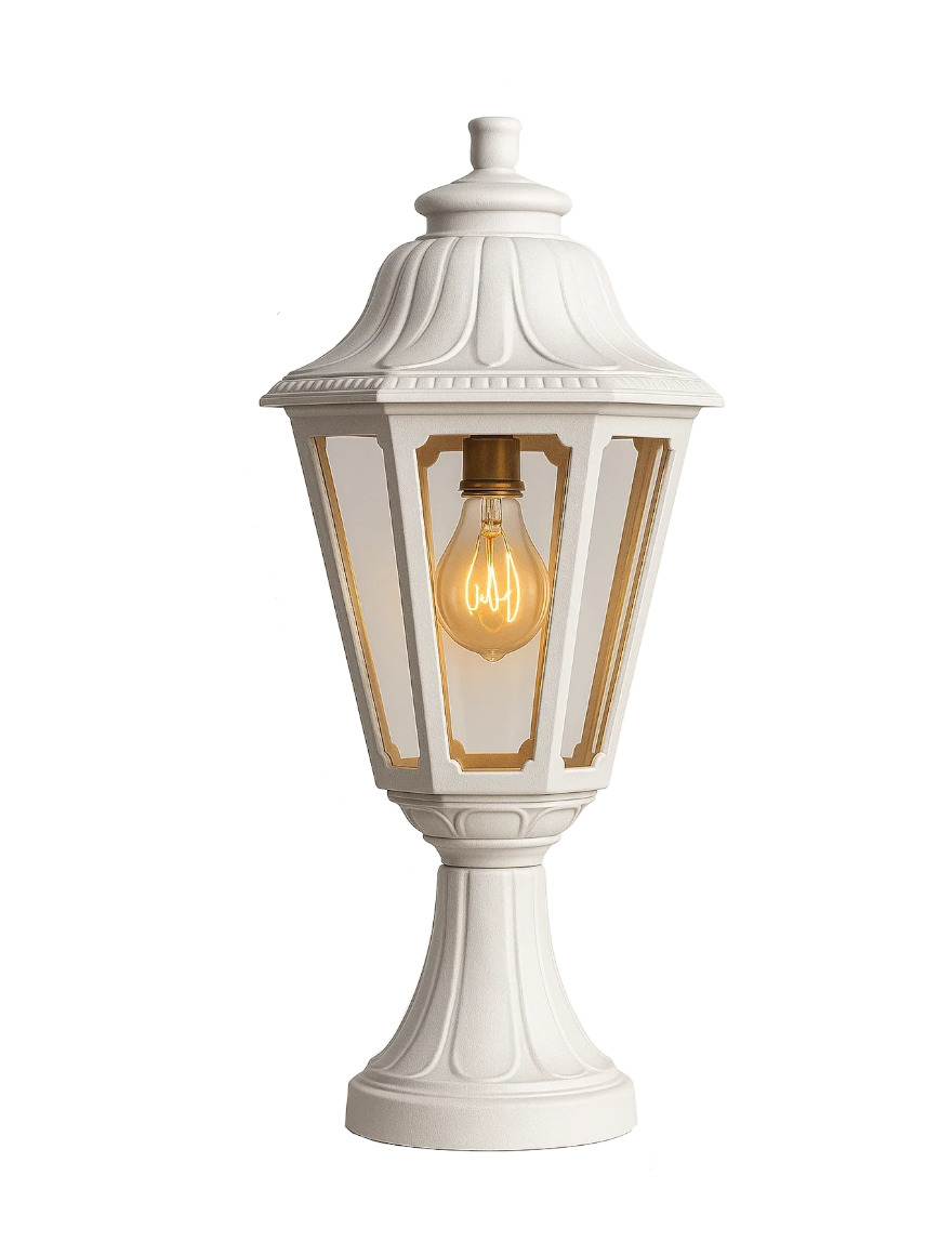 Set corp de il. ANNA E27 transp.+ suport MIKROLOT alb Fumagalli