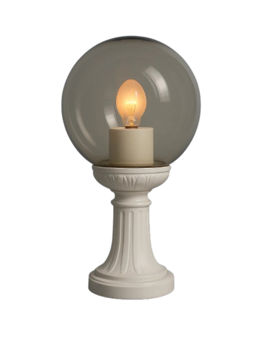 Set corp de il. G250 E27 transp.+ suport MIKROLOT alb Fumagalli