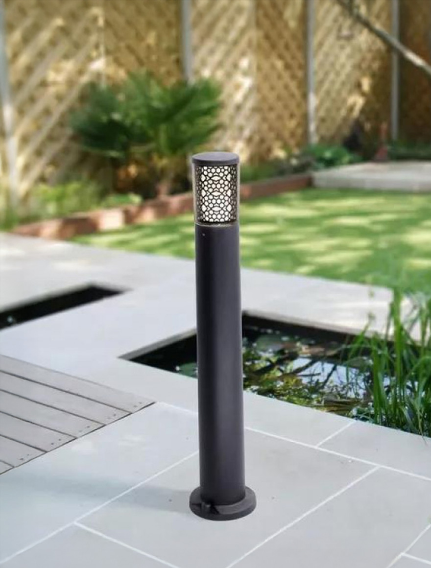 Corp de il. CARLO 800 DECO negru transp. GU10 3,5W 2,7-4-6,5K stâlp 0.8M Fumagalli