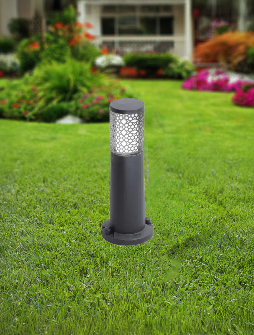 Corp de il. CARLO 400 DECO negru transp. GU10 3,5W 2,7-4-6,5K stâlp 0.4M Fumagalli