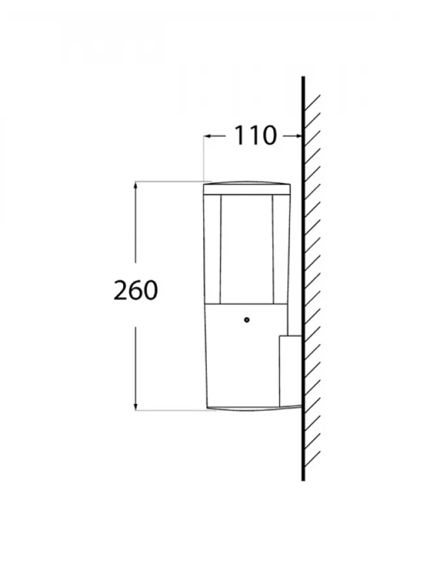 Corp de il. CARLO WALL DECO negru transp. GU10 3,5W 2,7-4-6,5K perete Fumagalli
