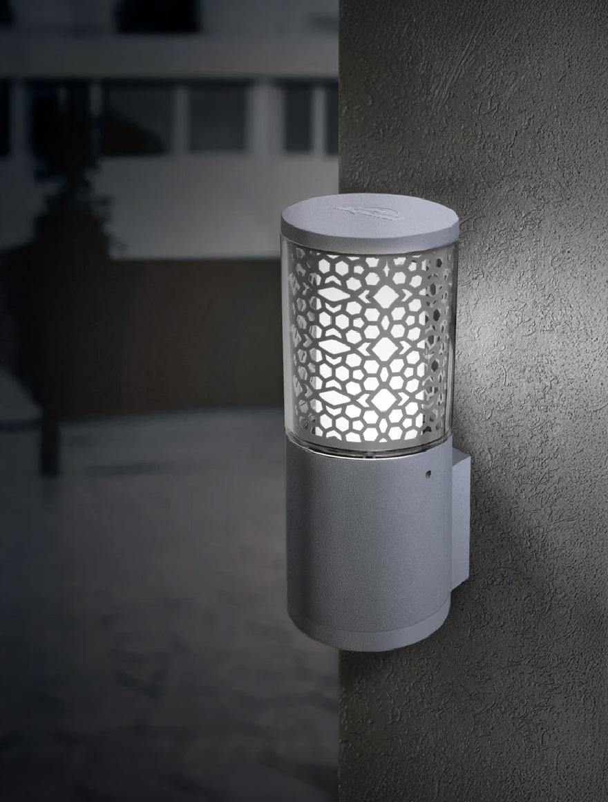 Настенный декоративный светильник CARLO WALL DECO, серый, прозрачный, GU10, 3,5W, 2700–4000–6500K, Fumagalli