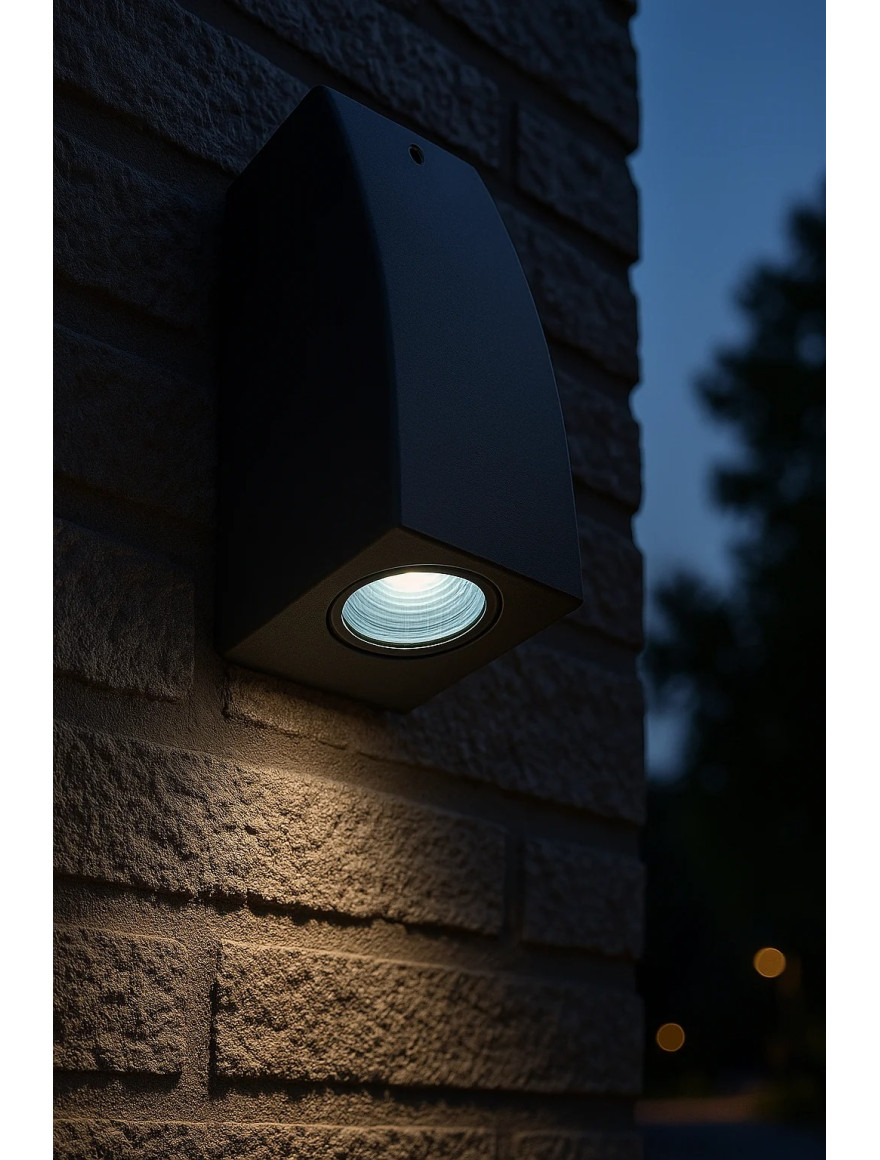 Corp de il. MAMETE SQUARE negru FROSTED G9 1,7W 4000K Fumagalli