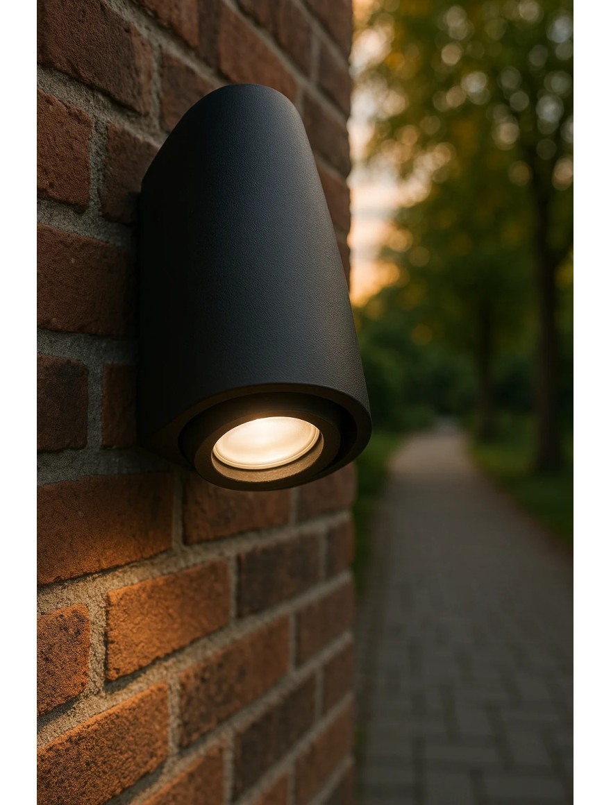 Corp de il. MAMETE rotund negru FROSTED G9 1,7W 4000K Fumagalli