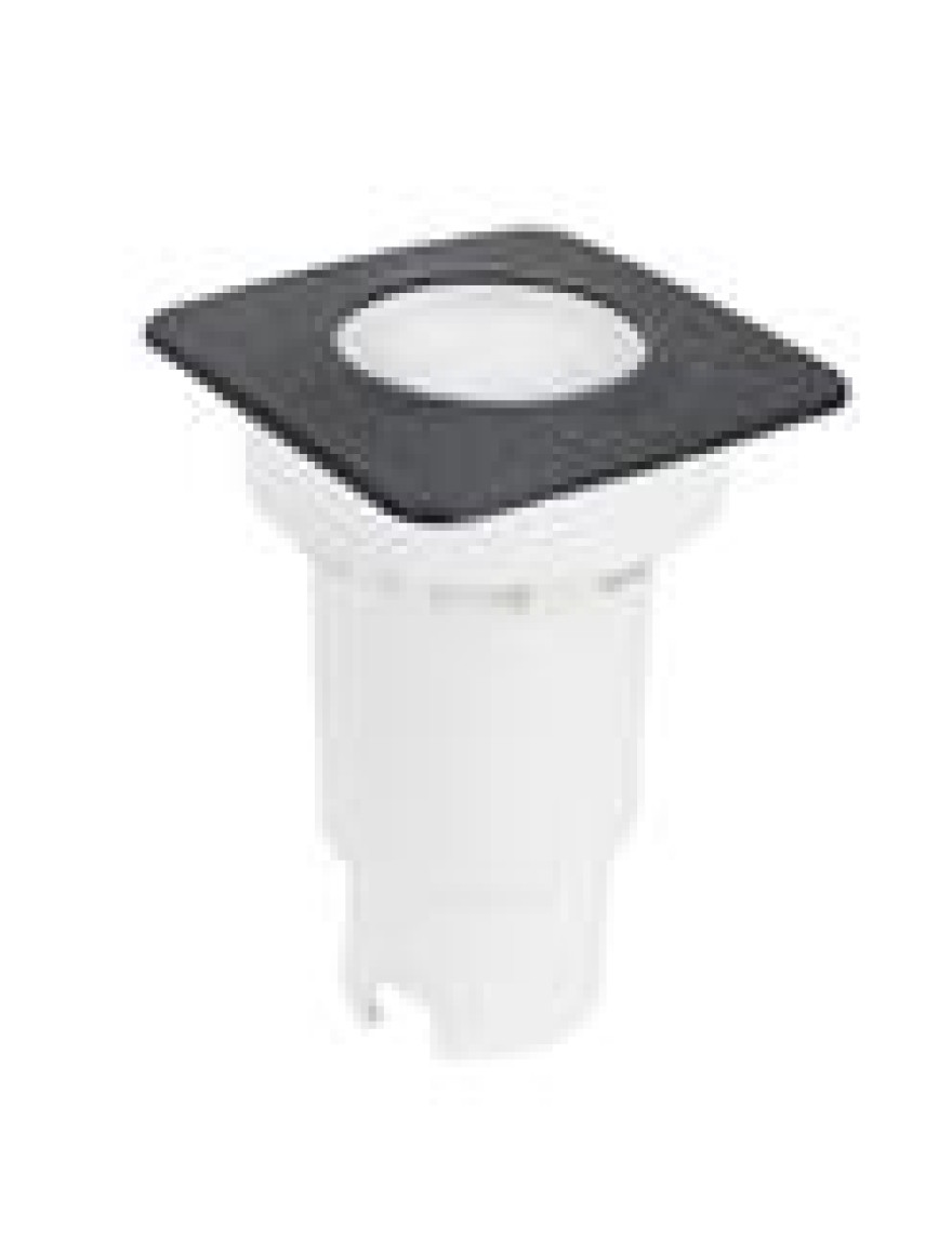 Corp de il. sol CECI 90 SQUARE negru FROSTED GU10 3,5W 2,7-4-6,5K Fumagalli