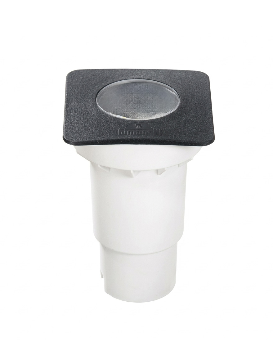 Corp de il. sol CECI 90 SQUARE negru FROSTED GU10 3,5W 2,7-4-6,5K Fumagalli