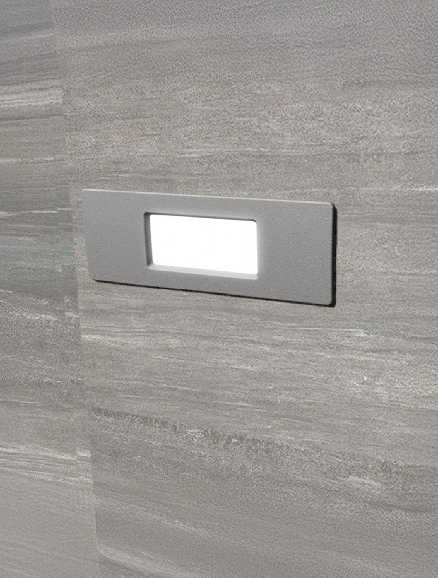 Светильник для лестницы/стены NINA 150, серый, OPAL, R7S 3,5W, 2700–4000–6500K, Fumagalli