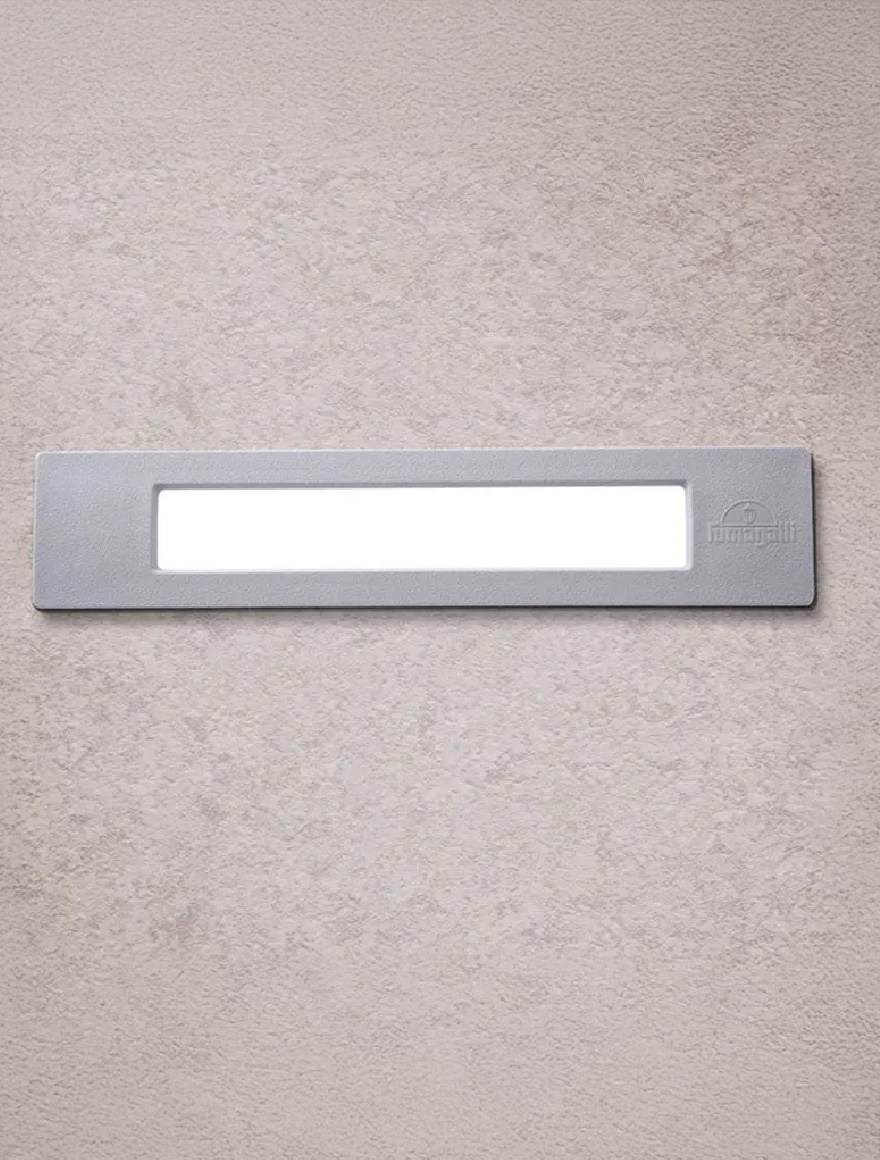 Светильник для лестницы/стены NINA 190, серый, OPAL, R7S 7,5W, 2700–4000–6500K, Fumagalli