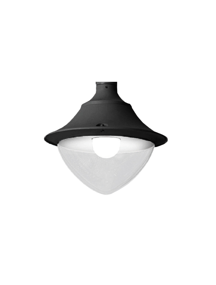 Светильник для столба VIVI 400, чёрный, прозрачный, E27, 50W, 4000K, для Fumagalli