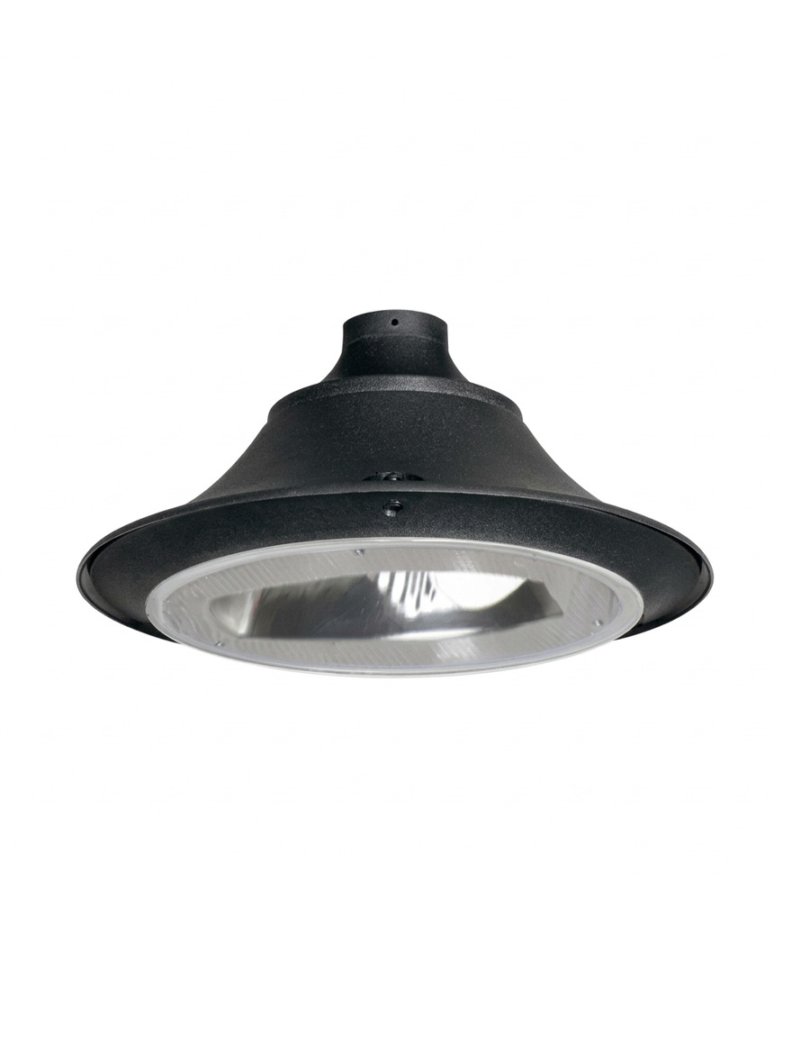 Corp de il. p/u stâlp ECOVIVI 400 negru TRANSP E27 pentru stâlp Fumagalli