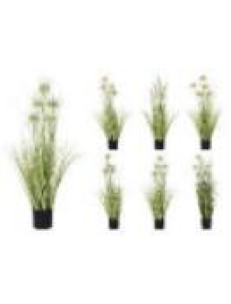 Floare artificiala "Iarba inflorita" 90cm in ghiveci