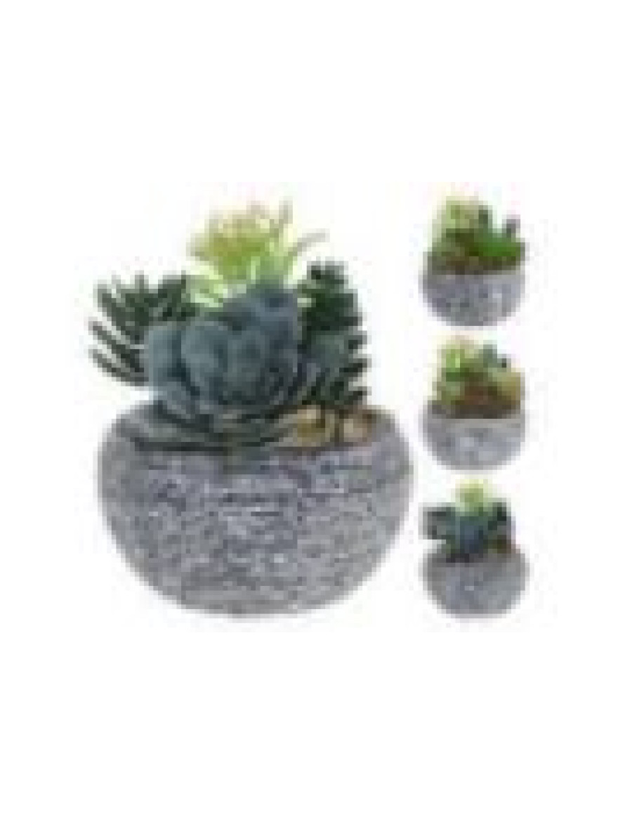 Floare artificiala "Suculenta" 17cm in ghiveci