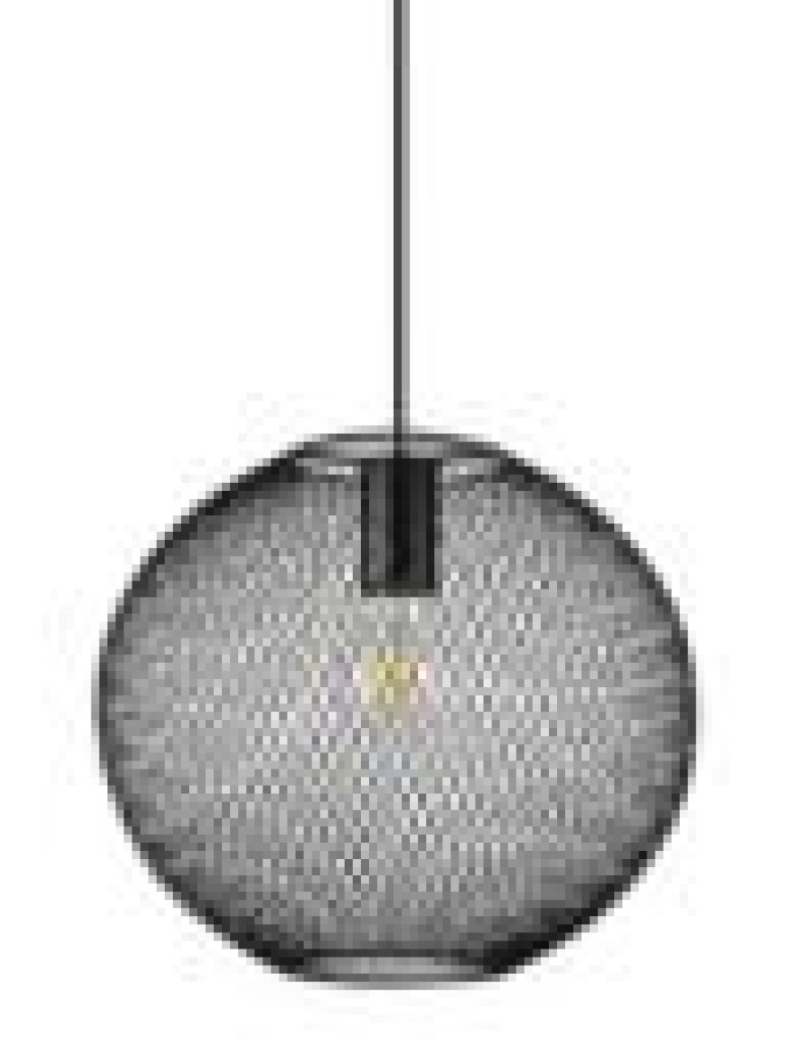 Lustra NET 1xE27 black sferic Ideal lux