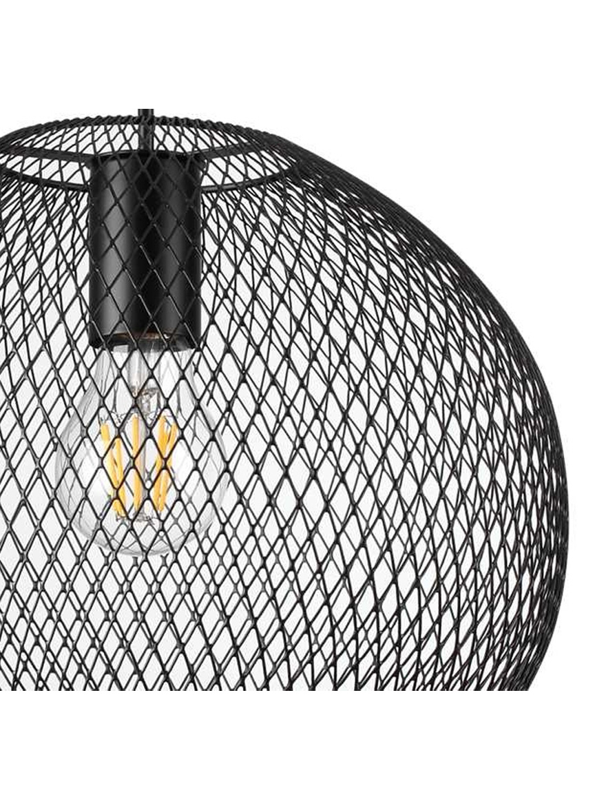 Lustra NET 1xE27 black sferic Ideal lux