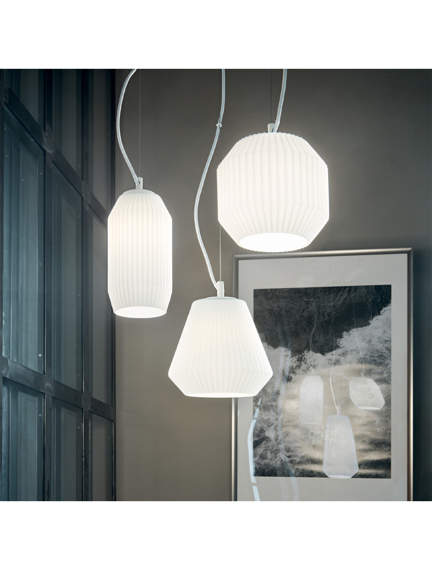 Люстра ORIGAMI 3xE27 матовое стекло Ideal Lux