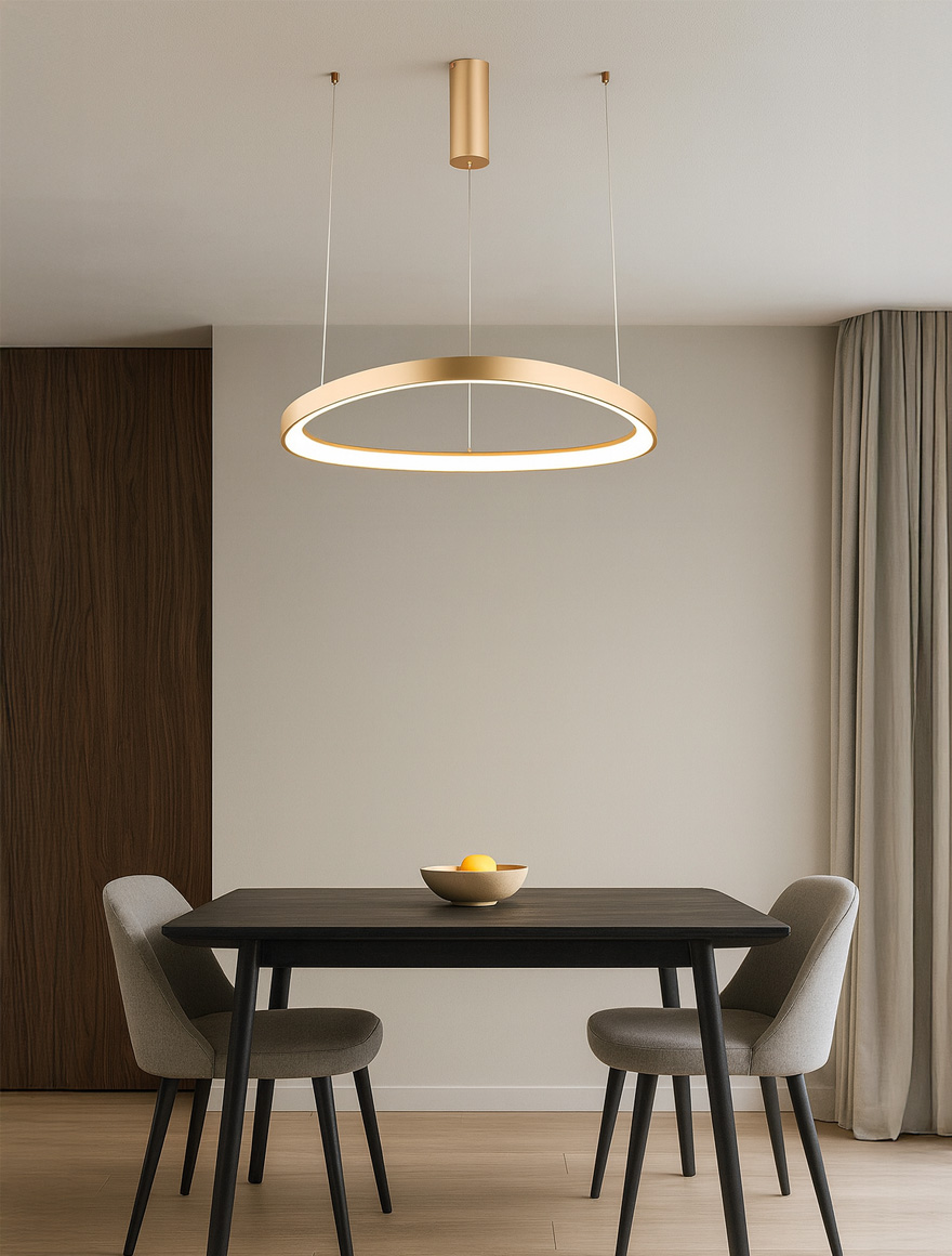 Lustra Led GEMINI 48W 6600Lm 3000K brass Ideal lux