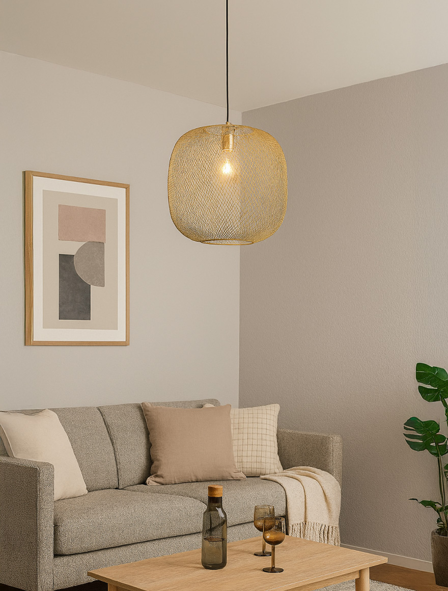 Lustra NET 1xE27 brass Ideal lux