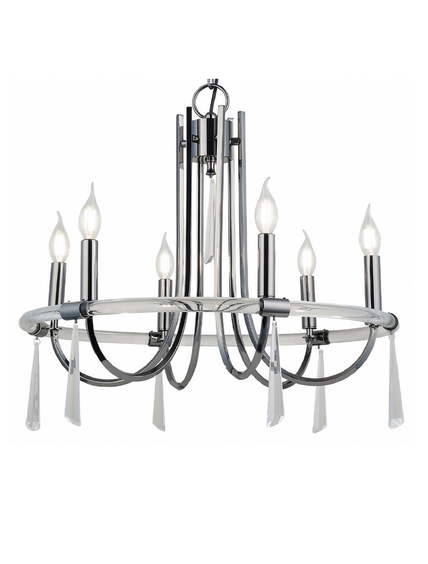 Lustra KRIZANTE 6XE14 D600 negru LUCEA