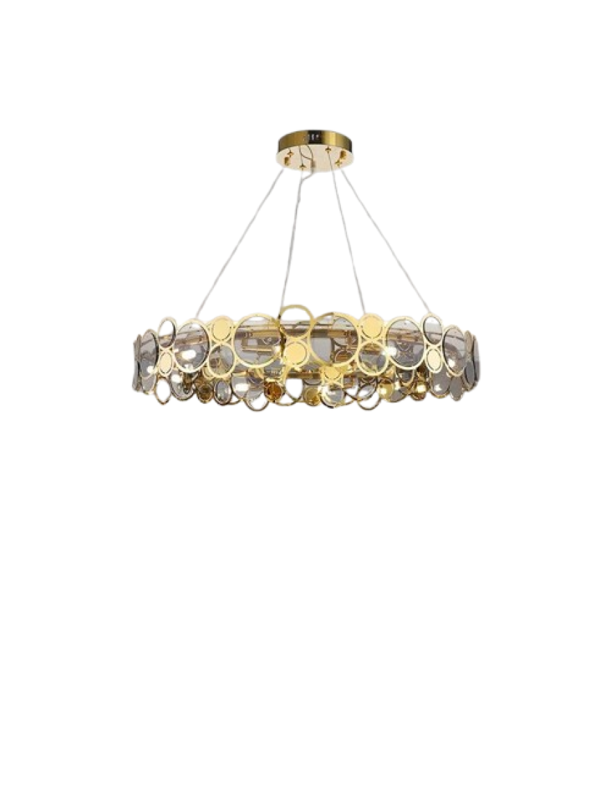 Lustra 10XE14 D770 aur+transparent DL D8247P Luminaled