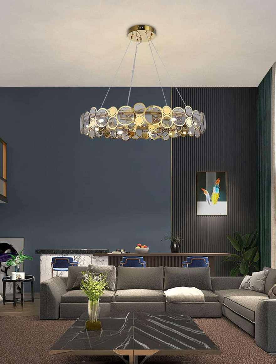 Lustra 10XE14 D770 aur+transparent DL D8247P Luminaled