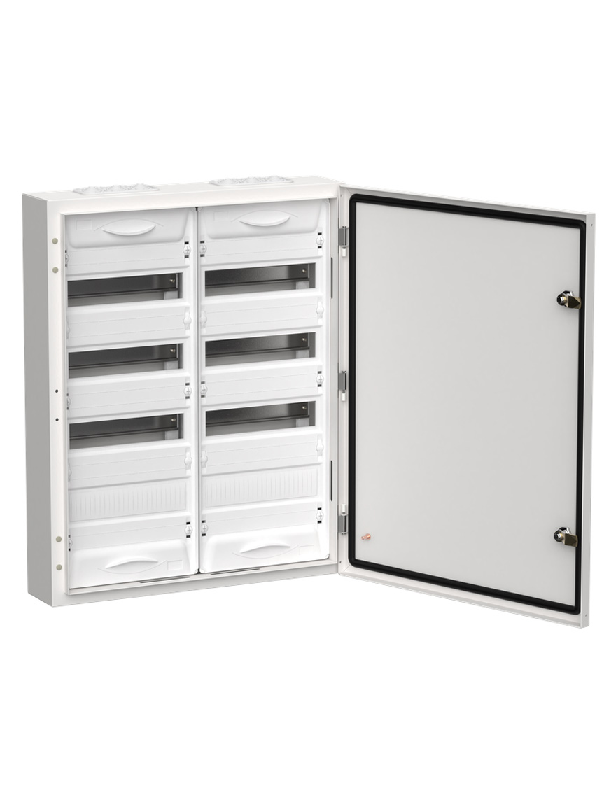Cofret metalic ȘRn--96 (2х48) 690х570х135mm TITAN 5 IP54 alb (o ușă) IEK