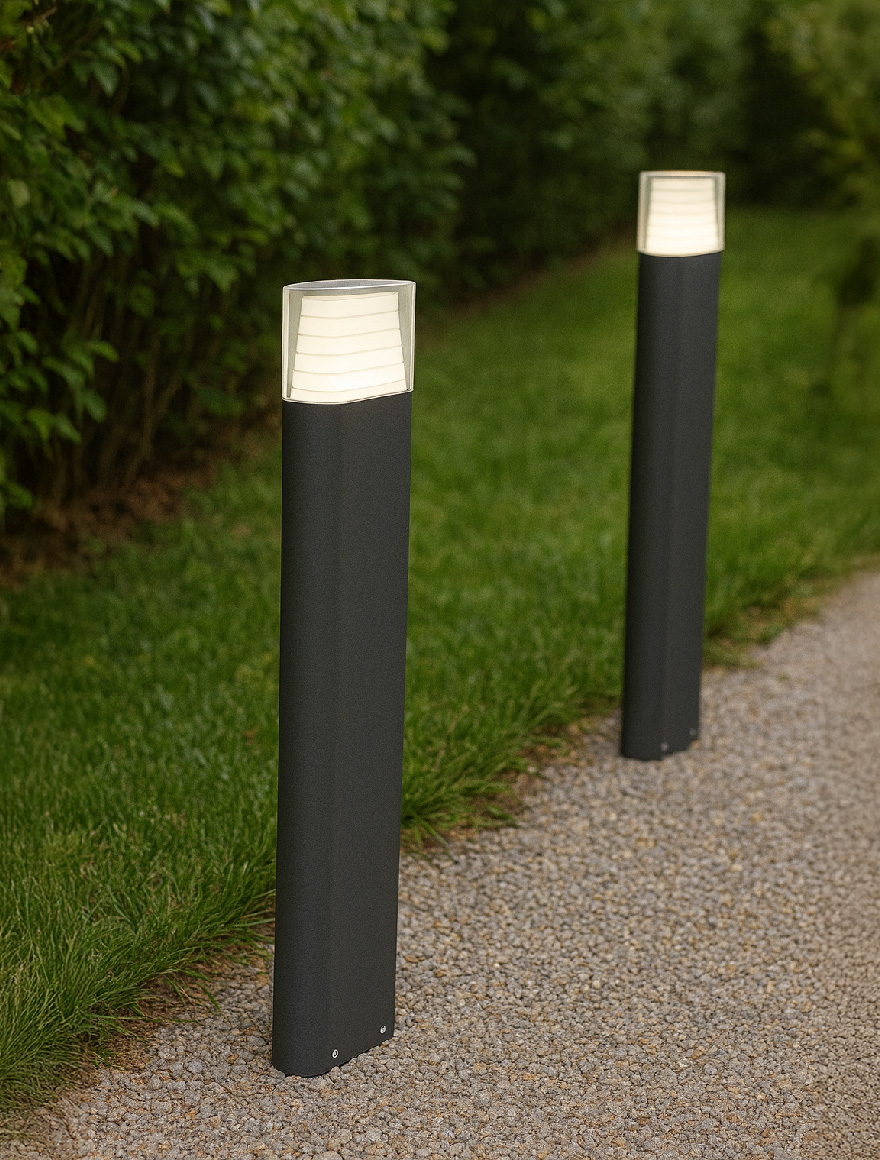 Садовый LED-фонарь STYLE 6W, 4000K, IP65, H600, чёрный, Col_LUMINALED