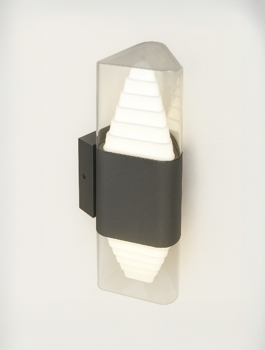 Наружный LED-светильник DYNAMIC 2×6W, 4000K, IP65, чёрный, Col_LUMINALED