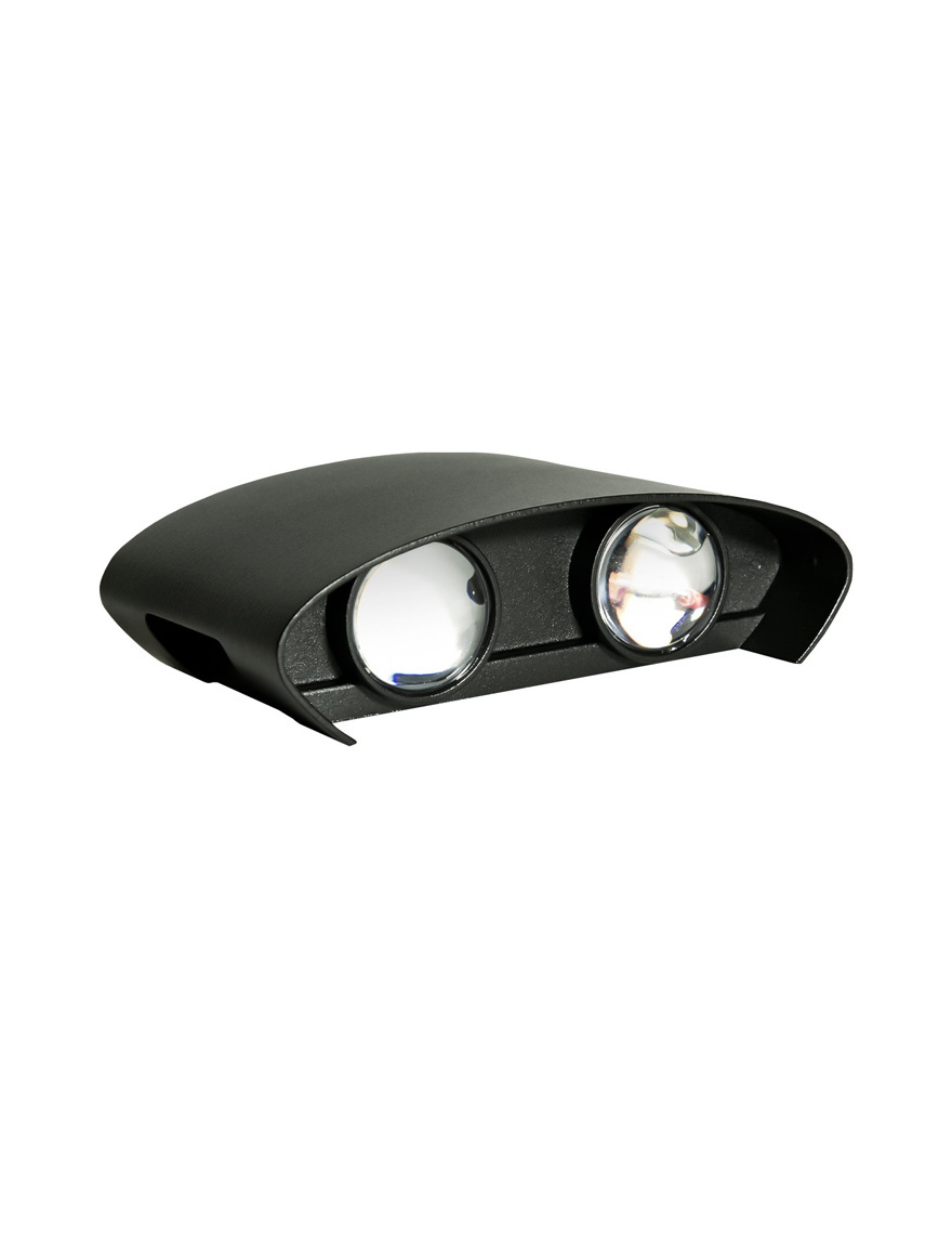 Наружный LED-светильник LASER 4×1W, 3000K, IP65, чёрный, Col_LUMINALED