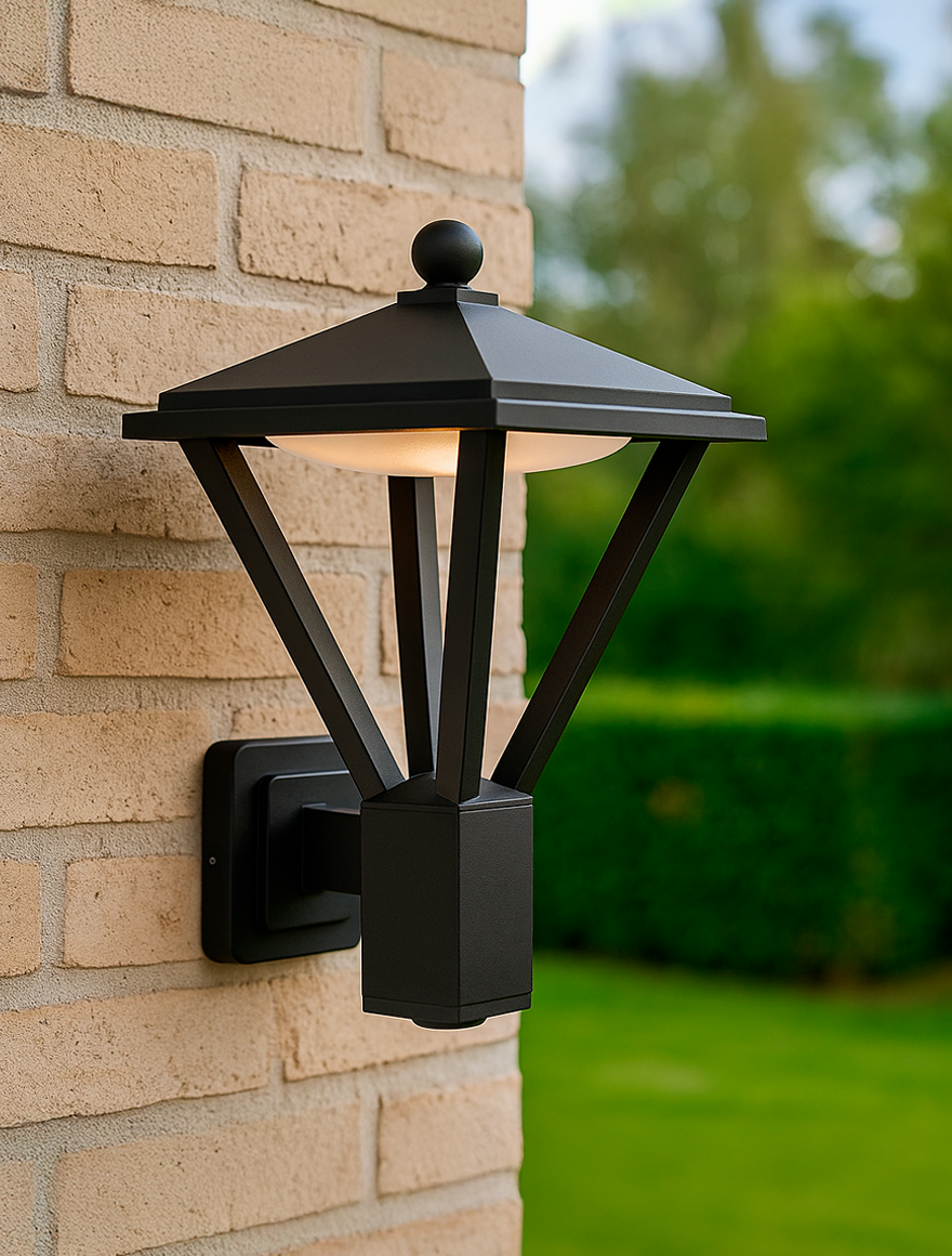 Aplică LED exterior ELEGANT 12W 3000K IP65 neagră Col_LUMINALED