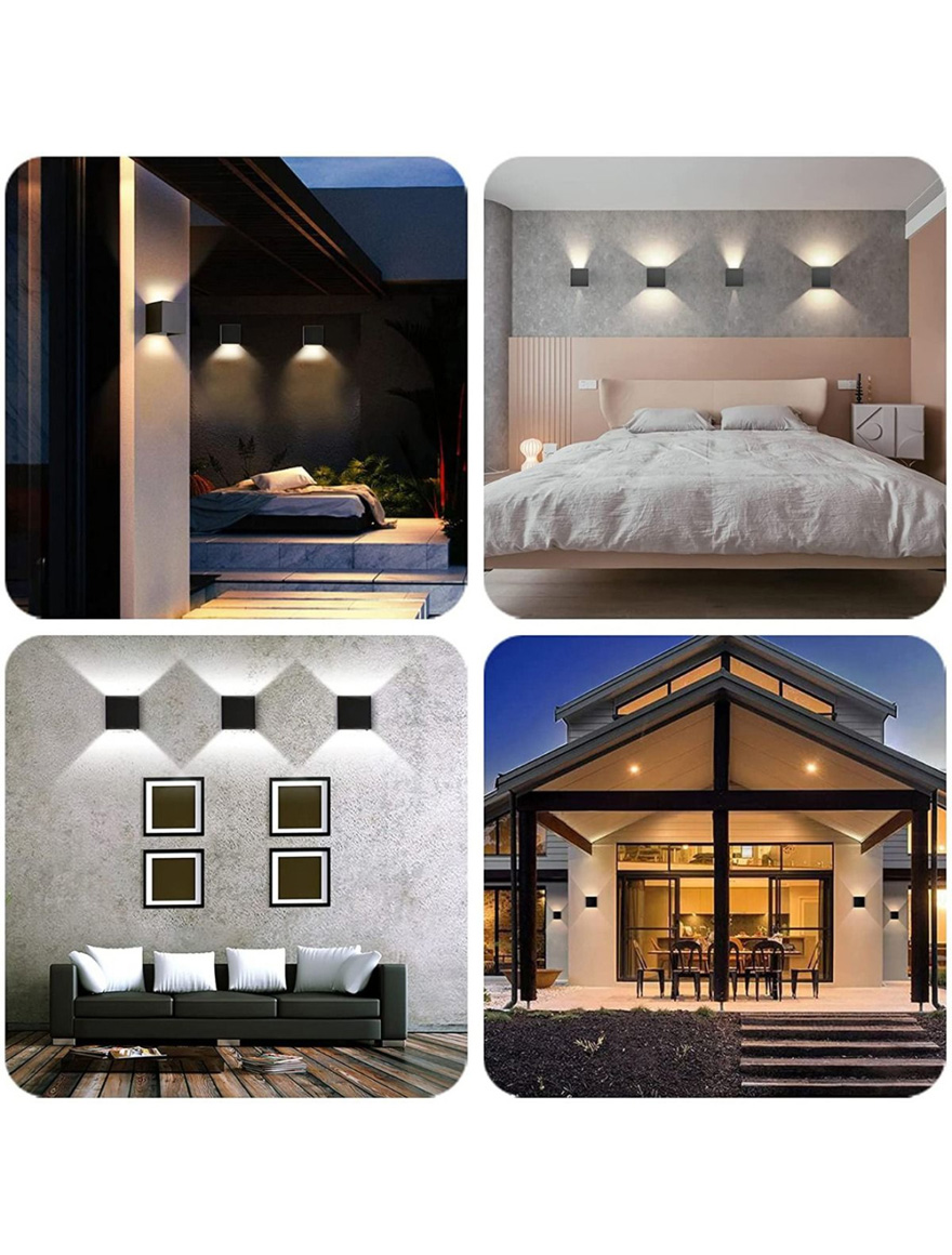 Aplică LED exterior COMET P 2X3W 3000K IP65 neagră Col_LUMINALED