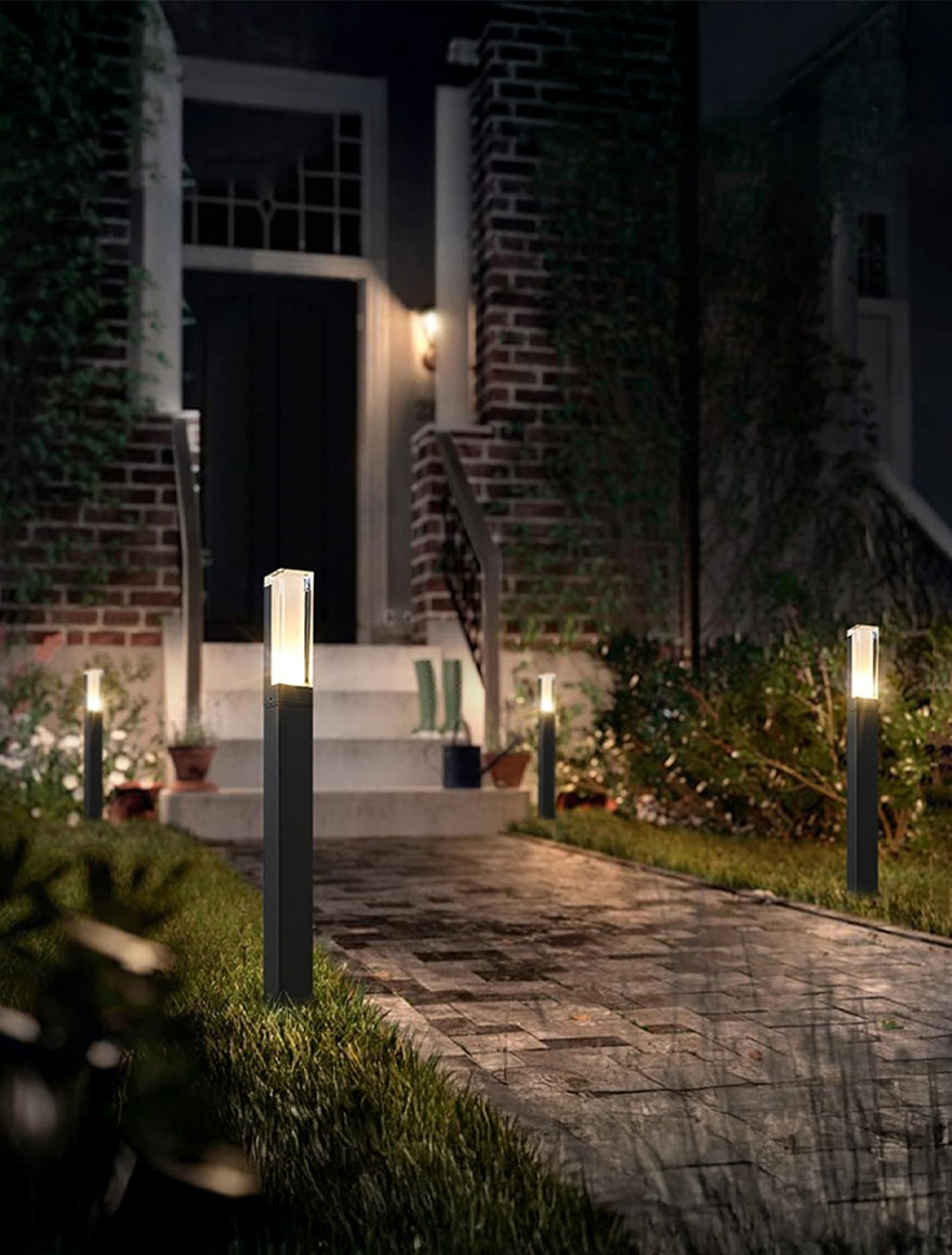 Felinar LED de gradină NORDIK 5W 4000K IP65 H600 negru Col_LUMINALED