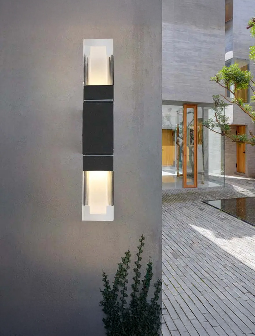 Наружный LED-светильник NORDIK 2×5W, 4000K, IP65, чёрный, Col_LUMINALED