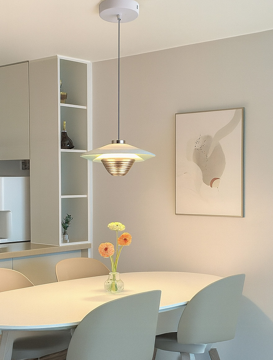 Suspensie LED JH-2405-01 8W 4000K D220mm albăstră deschis Luminaled