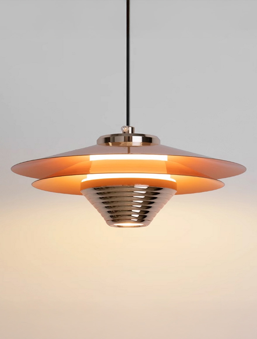 Suspensie LED JH-2405-01 8W 3000K D220mm portocalie Luminaled