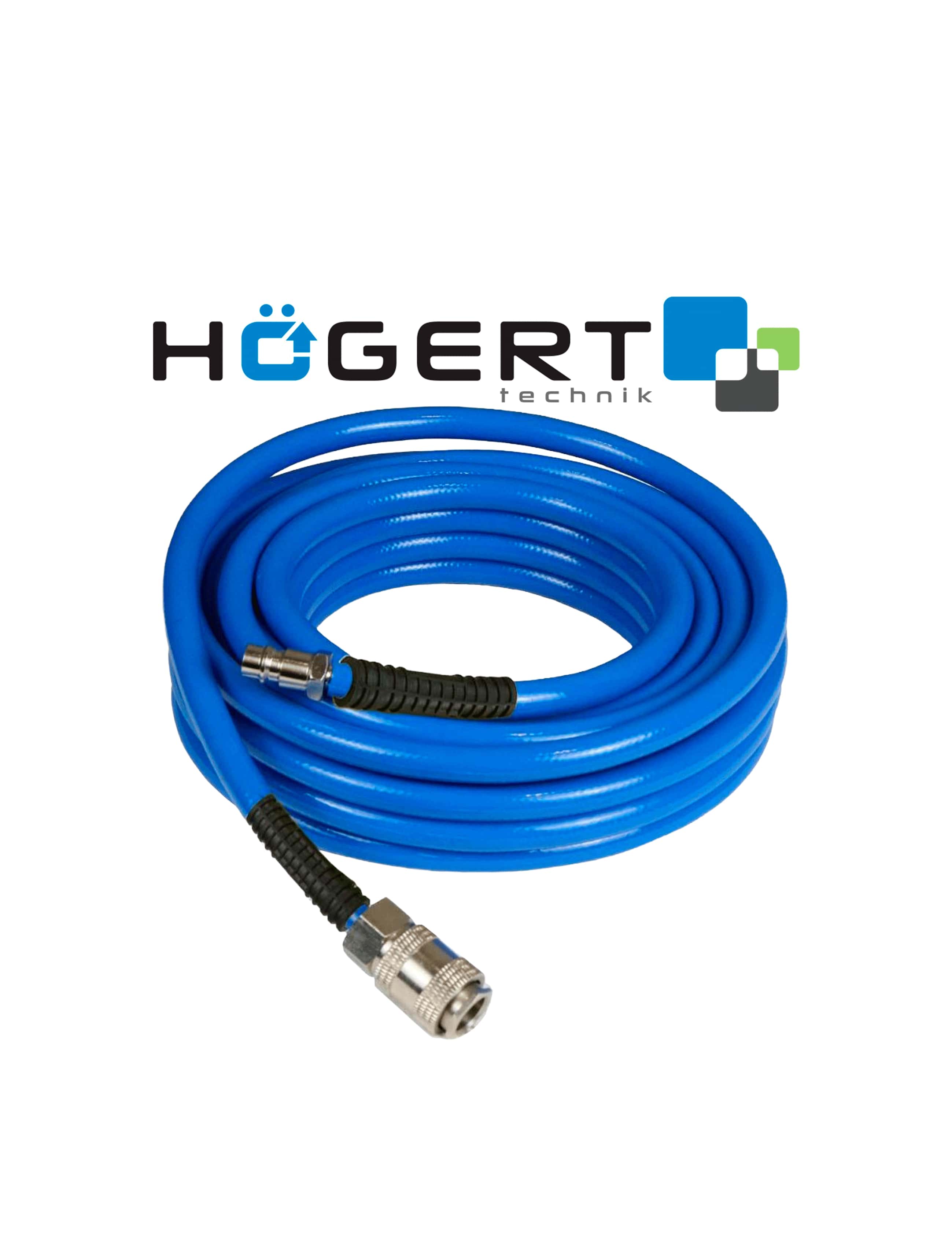 Furtun de aer spiralat 8x13mm 15m TechnoWorker Cuplaj rapid