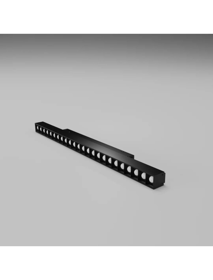 Corp de illum. direcționat pentru șină magnetică S20 20W 48V 3000K NEGRU