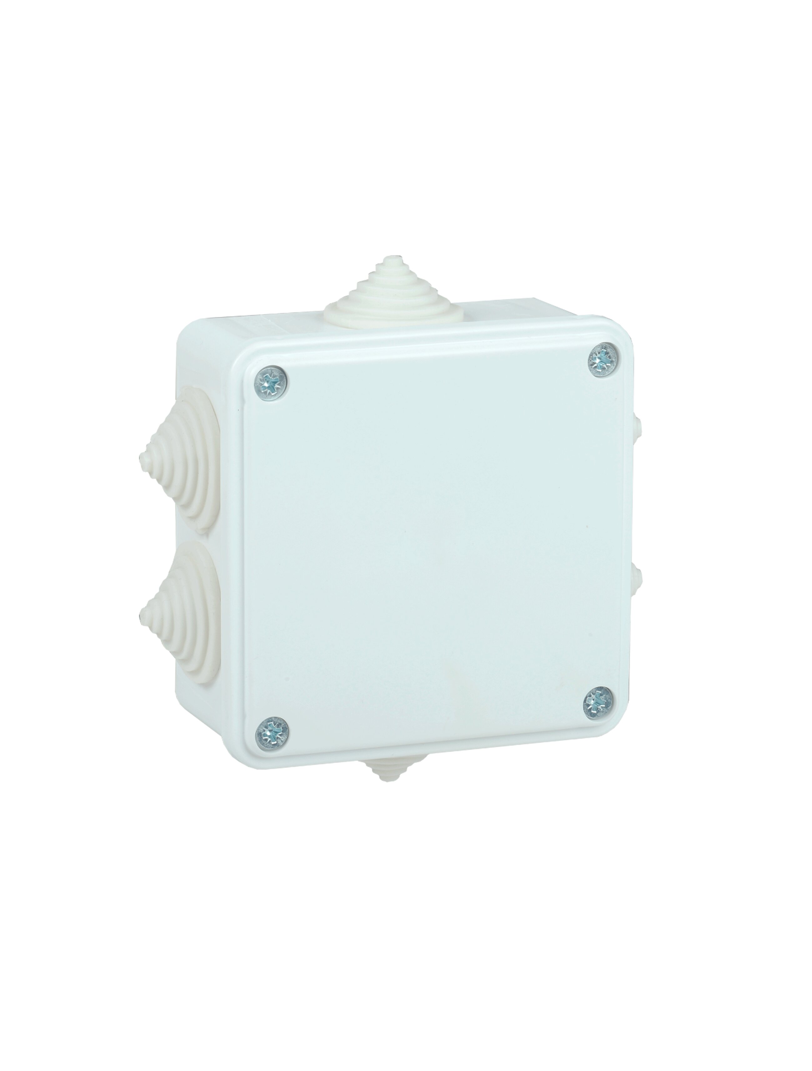 Cutie de distrib. KM 100х100х45mm p/u montaj exterior IP44 6 intrări (alba) IEK (48buc/cut)