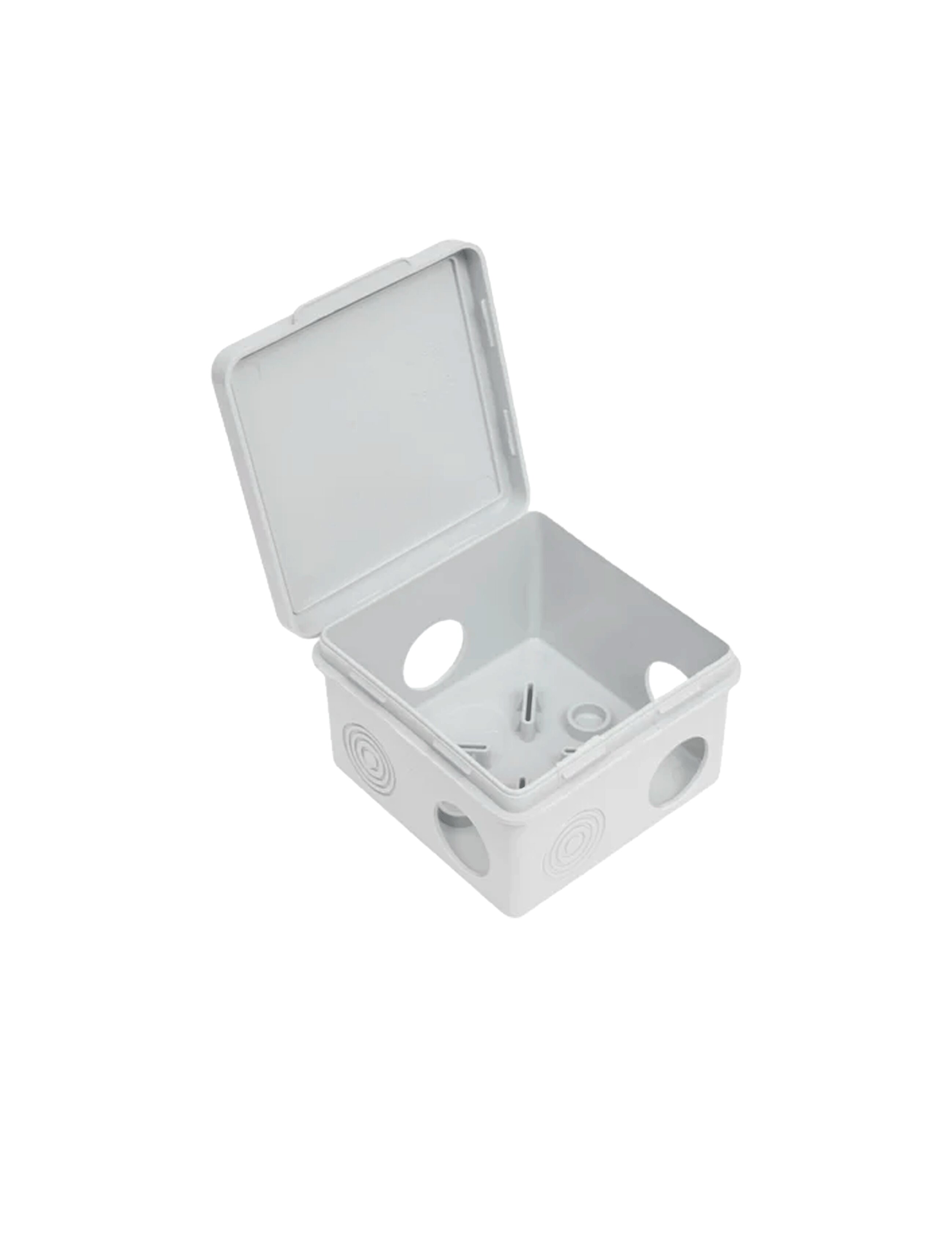 Cutie de distrib. KM 80х80х50mm p/u montaj exterior IP54 4 intrări (7035) GENERICA (100buc/cut)