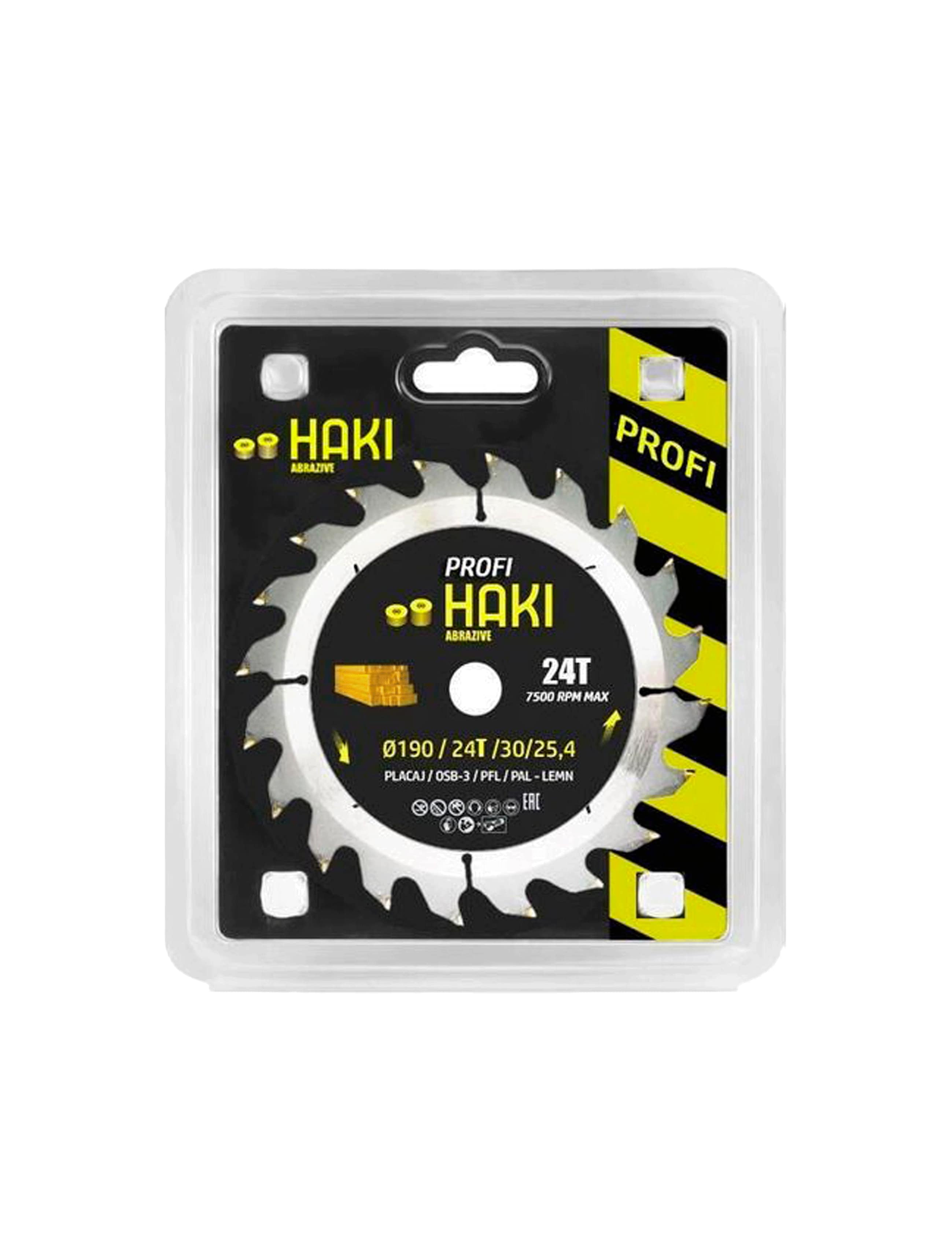 Disc lemn PROFI 190 24T 30/25,4 HAKI 4601